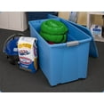 thumbnail image 3 of 6027999 STRAGE TOTE W/WHLS 45GAL Sterilite 19.5 in. H X 21 in. W X 36.625 in. D Stackable Storage Tote w/Wheels (Pack of 4), 3 of 9