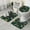 Red Mushroom Leaf-1, variant on Red Mushroom Rainbow Light Pattern Bathroom Rugs Sets 3 Piece,Toilet Cover Set,Absorbent Non Slip Bathroom Mats Sets with U-Shaped Contour Rug Toilet Rug Set