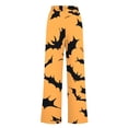 thumbnail image 3 of Halloween Sweatpants for Women Lightweight Running Sport Printed Halloween Wide Leg Pants for Women, 3 of 6
