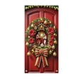thumbnail image 7 of Ouuluon Durable Festive Christmas Door Cover, 35x71 inch Curtain for Door Wall Holiday Party Decoration, 7 of 7