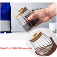 thumbnail image 2 of Bidón de almacenamiento FANTESTICRYAN Glass de 700 ml con tapa de bambú (x2), 2 of 6