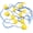 Yellow, variant on 18’ Swimming Pool Safety Float Line Divider Rope Kits with 2 Pre-Assembled Stainless Hooks Pool Accessories for Inground Swimming Pool