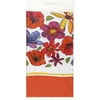 54'' x 108'' Plastic Tablecover, Hot Flowers