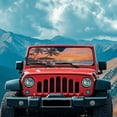 thumbnail image 3 of HUIACONG Butterfly Windshield Sun Shade Compatible with Jeep Wrangler JK JL Windshield Shade Bolck UV Rays & Protect Car Interior Heat Shield Windshield Cover, 3 of 6
