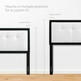 thumbnail image 5 of Ergode Draper Tufted Twin Fabric and Wood Headboard - Black White, 5 of 5