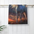 thumbnail image 5 of KLL Starry Light White Horse Ultra Absorbent & Soft Hand Towels for Bath, Hand, Face, Gym and Spa-27.5x16in, 5 of 7