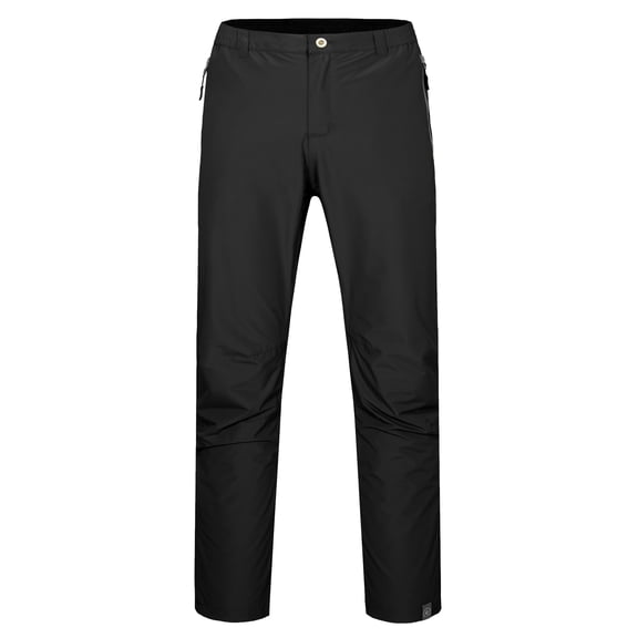 Little Donkey Andy Men's Waterproof Lightweight Rain Pants Breathable Windproof Hiking Golf Fishing Pants Black S