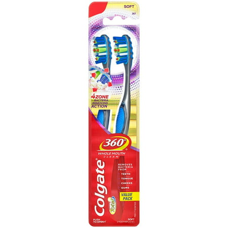 Colgate 360 Advanced 4 Zone Toothbrush, Soft - 2