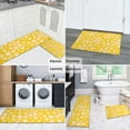 thumbnail image 5 of Yellow Dog Paw Footprint Kitchen Rugs Sets Of 2,Anti Fatigue Kitchen Mat Rugs Non Slip Washable,Decorative Kitchen Floor Mats for Kitchen,Sink,Laundry,17"x30"+17"x47", 5 of 7