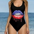 thumbnail image 3 of Aayomet Maillots de Bain une Pièce pour Femmes, Contrôle du Ventre, Rouge G, 3 of 5