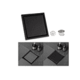 thumbnail image 2 of Coladera Invisible Drenaje Piso Inoxidable 4 Pulgada 15x15cm Xtellar negro, 2 of 4