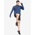 thumbnail image 7 of BALEAF Men's Quarter Zip Pullover SPF Shirts Long Sleeve Lightweight Quick Dry for Running Cycling Blue 3XL, 7 of 7