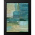 thumbnail image 2 of Vess, June Erica 12x14 Black Modern Framed Museum Art Print Titled - Emerald Reflections I, 2 of 5