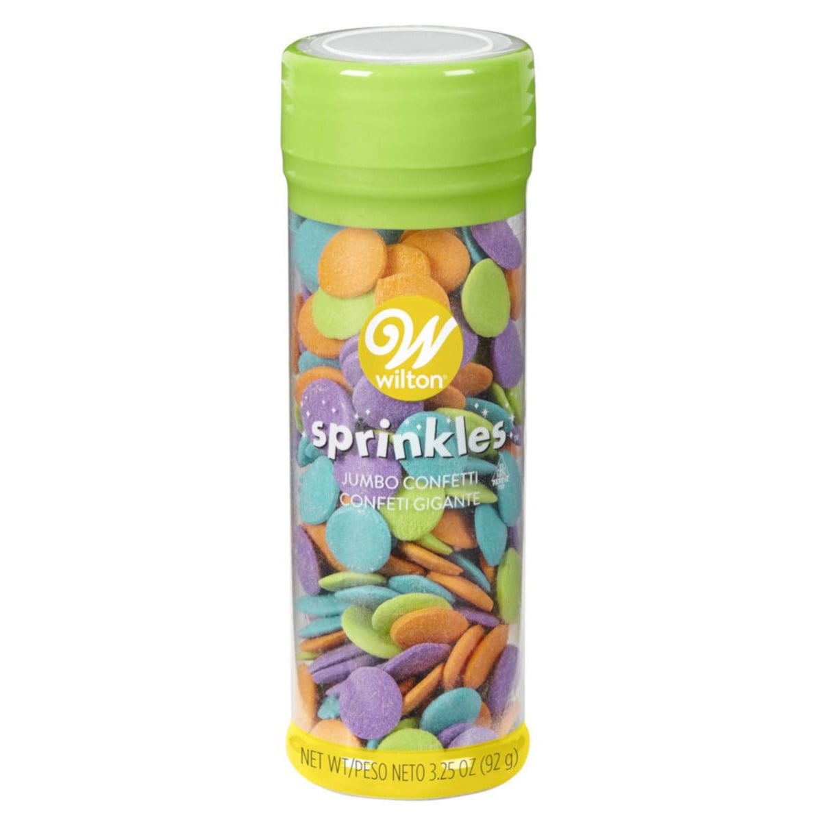 Wilton Jumbo Confetti Sprinkles, Multicolor, Real Sugar