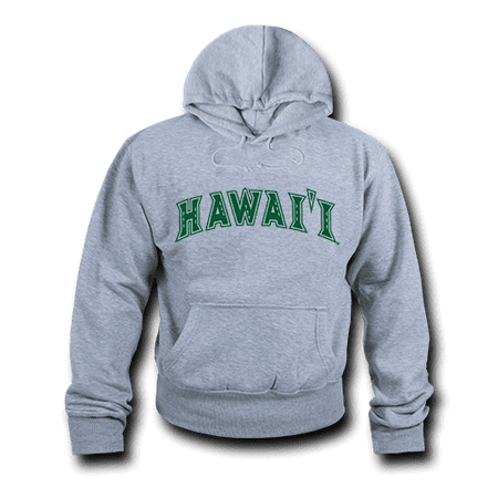 Fleece Ncaa Pullover Sweatshirt - NCAA Hawaii University Hoodie Sweatshirt Game Day Fleece Pullover Heather Grey Large