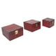 thumbnail image 3 of Wood Jewelry Organizer Case Sealing Corners Wooden Jewelry Box Set 3 Different Sizes Locking Clasp for Crafts Bracelet Necklace ANGGREK Otros, 3 of 8