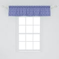 thumbnail image 2 of Ambesonne Turkish Pattern Valance Pack of 2, Blue Mosaic, 54"X12", Royal Blue Pale Blue, 2 of 2