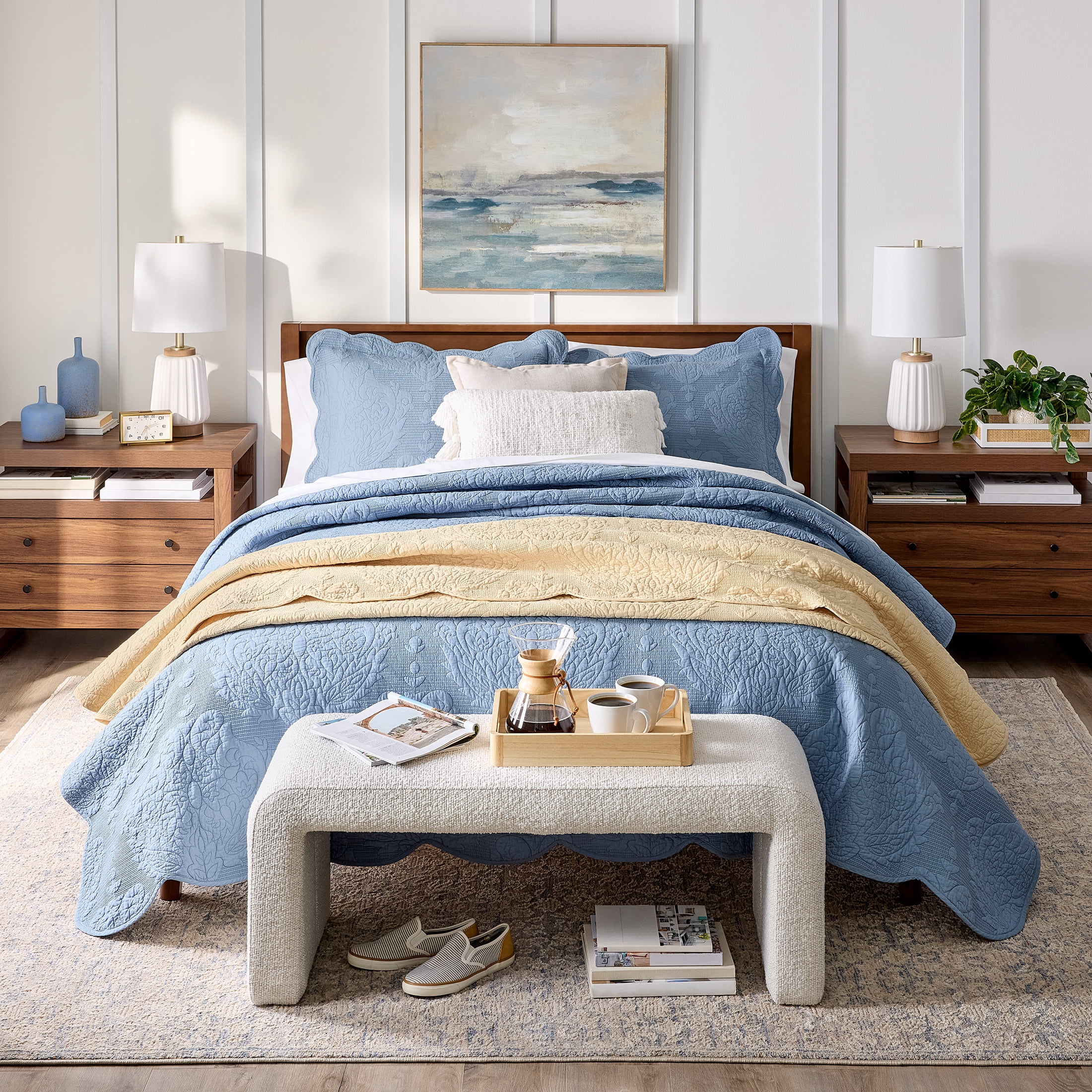 Better Homes & Gardens Coastal Limited Edition Cotton Quilts, Full/Queen - Hypoallergenic
