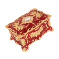 thumbnail image 1 of Caja organizadora de joyas de estilo retro para mujer, caja de baratija de regalo, caja de joyería de tocador Rojo jinwen Organizador de almacenamiento de joyas, 1 of 8