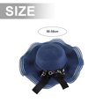 thumbnail image 3 of Sombrero de ala grande de 56-58cm para mujer, sombrero de ala grande para exteriores, sombrilla para el sol, sombrero de playa con lazo, sombrero de paja para vacaciones y viajes, 3 of 6