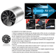 thumbnail image 4 of Filtro De Alto Flujo Universal Y Tornado Turbina Para Auto Azul, 4 of 5