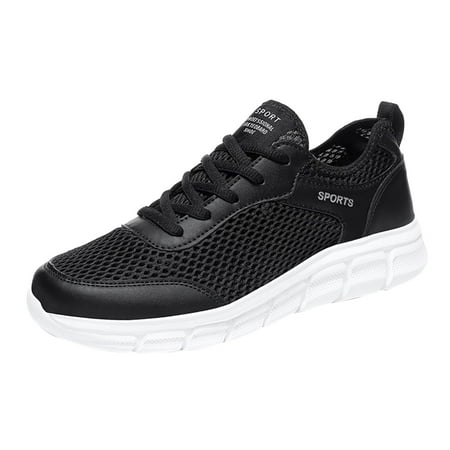 

Fsqjgq Mens Shoes Fashion Shoes for Men Fashion Summer Men Breathable Mesh Flat Elastic Casual Shoes 997H V1 Men Mens Casual Shoes White 46