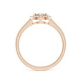 thumbnail image 2 of ANGARA Natural Composite Diamond Halo Ring with Milgrain in 14K Rose Gold for Women (Size-3mm| Color-G| Clarity-VS2) | April Birthstone, Anniversary, Jewelry Gift for Women | Natural Diamond Ring, 2 of 9