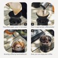 thumbnail image 3 of Vandroop - Juego de cafetera portátil de silicona plegable, perfecto para viajes, camping, hogar, 3 of 6