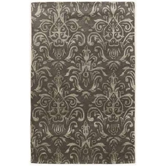 Hawthorne Collection 2' x 3' Hand Tufted Rug in Slate and Gray