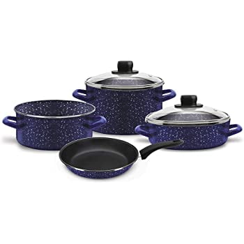 Batería de Cocina Ekco Florencia de Acero Esmaltado 6 Piezas