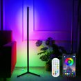 thumbnail image 3 of Neoglint D C5V BT Connecté Lampe sur Pied d'Angle 72 LED RVB avec Contrôleur Compatible Téléphones Contrôle par Application/ Synchronisation Musicale/ 1H&2H&3H 3 Niveaux Minuterie/ Vitesse et Luminosité Réglables Gradbale/, 3 of 9
