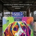 thumbnail image 3 of High Precision Body Weight Scale Smart Bathroom Scales with Large LCD Display(400lbs),Decorative for Bedroom-Abstract Colorful Vector Art Of Beagle Dog Portrait, 3 of 4
