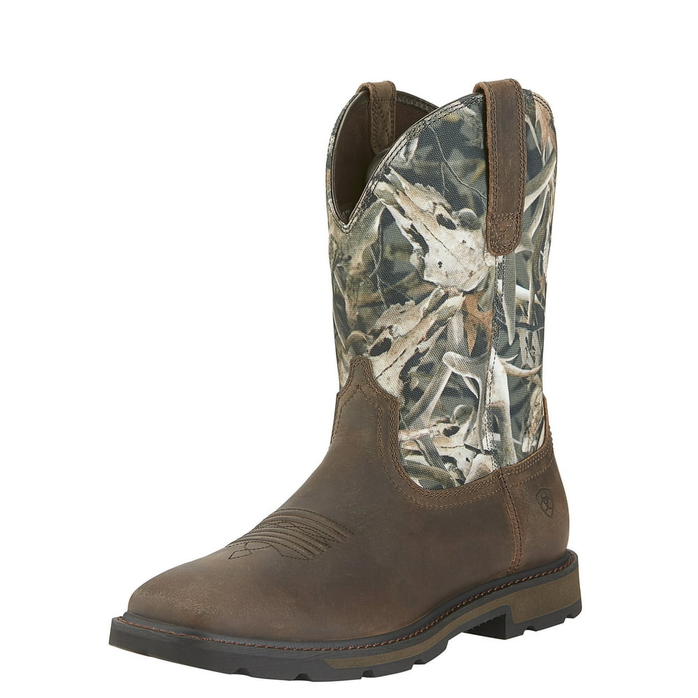 Ariat - Ariat Men's Groundbreaker Wide Square Toe Steel Toe Work Boot