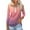Pink Half Zip Tops, variant on UTSJKR Womens Half Zip Tops Vacation Basic Loose Fit Flowy Pullover T Shirts 3/4 Length Sleeve Tunic Tops 2024 Fashion Gradient Color Crew Neck Blouses Pink XL