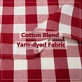 thumbnail image 6 of Buffalo Check Plaid Tier Curtains, Cotton Blend Gingham Rod Pocket Short Half Window Curtain, 6 of 9