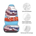 thumbnail image 3 of Lsque Sushi Salmon Surfing Pattern Car Seat Covers for Front Seats , Waterproof Seat Covers for Cars, Sporty Front Seat Covers,Car Seat Cover Protector Front Seats, 3 of 5