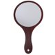 thumbnail image 1 of 1Pc Wooden Handle Makeup Mirror Retro Cosmetic Mirror Handheld Makeup Mirror, 1 of 4