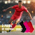 thumbnail image 5 of Miaocao 3 Pairs Soccer Baseball Softball Socks for Kids Youth Adults – Over the Calf Athletic Sports Football Socks, 5 of 8