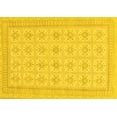 thumbnail image 1 of Ahgly Company Indoor Rectangle Abstract Yellow Modern Area Rugs, 2' x 4', 1 of 4