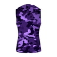 thumbnail image 5 of DDAPJ pyju Mens Camo Hoodies Sleeveless Hooded T-Shirts Gym Workout Tank Top Muscle Tee Lightweight Summer Hiking Athletic Shirt Purple L, 5 of 8