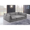 thumbnail image 3 of Meridian Furniture Mackenzie Grey Durable Linen Textured Modular Sectional, 3 of 9