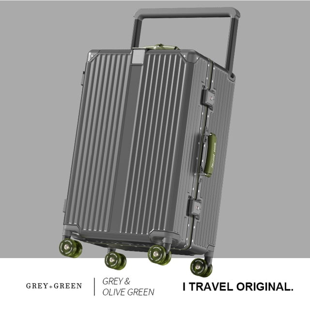 Maleta BunnyFly, Maleta de viaje con asa ancha para hombre, equipaje de mano 20 24, cubierta de carrito con marco de aluminio para PC para mujer