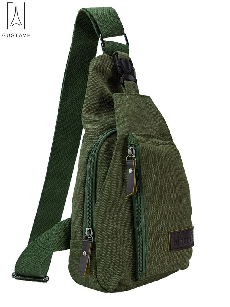 Gustave Canvas Sling Bag for Men & Women Anti-Theft Chest Shoulder