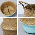 thumbnail image 4 of Wickerwork Rattan Storage Basket Foldable Hanging Flower Pot Planter Woven Dirty Laundry Basket Storage Basket Home Decor, 4 of 6
