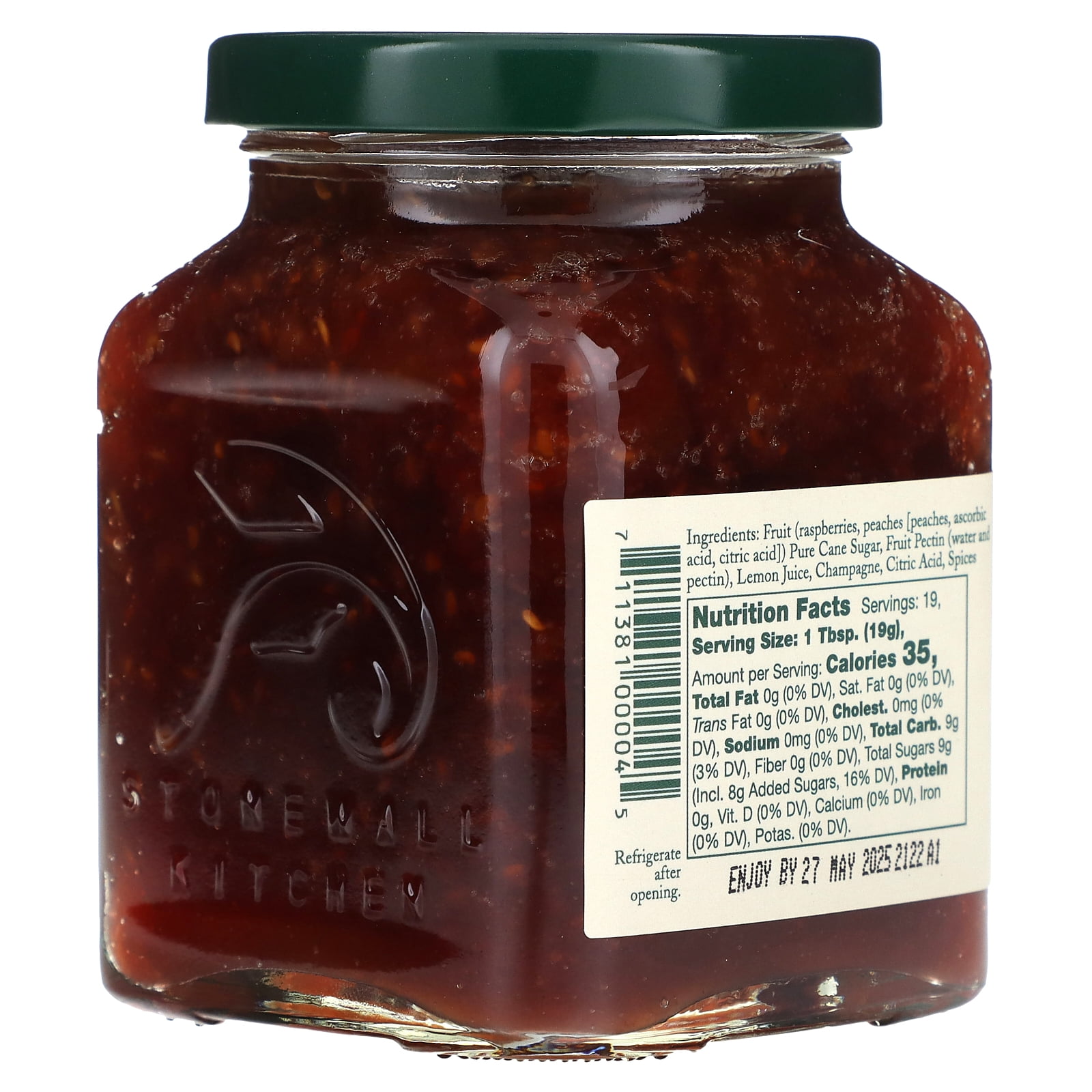 Stonewall Kitchen Raspberry Peach Champagne Jam, 12.5 Ounce Jar