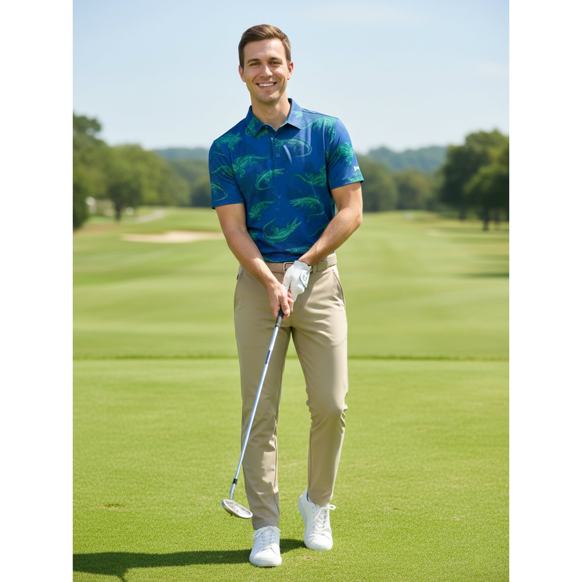 Birdie Bound Men' s & Big and Tall Golf Polo Shirts, Sizes XS-4XLT