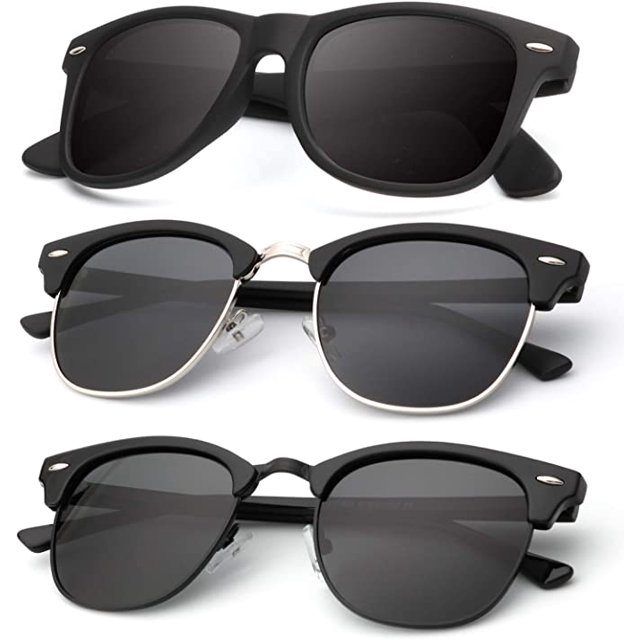 Polarized Sunglasses for Men and Women Semi-Rimless Frame Driving Sun glasses 100% UV Blocking