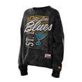 thumbnail image 2 of Women's New Era Black St. Louis Blues Oversized Throwback Mineral Wash Sweatshirt, 2 of 5
