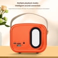 thumbnail image 5 of Latrodar Retro Bluetooth Speaker With Card Insertion, USB Best of Both Worlds Portable Mini Stereo Orange 5x4.4 Inch Home Stuff, 5 of 5