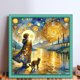 thumbnail image 2 of Hilo Algodón Ecológico Bordado Arte Punto Cruz Con Gato Y 11CT 50x50cm, 2 of 9